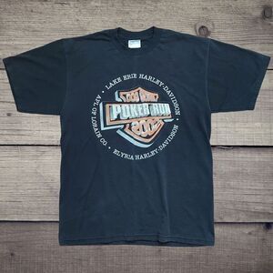 🔥VTG Y2K Harley Poker Run Tshirt🔥